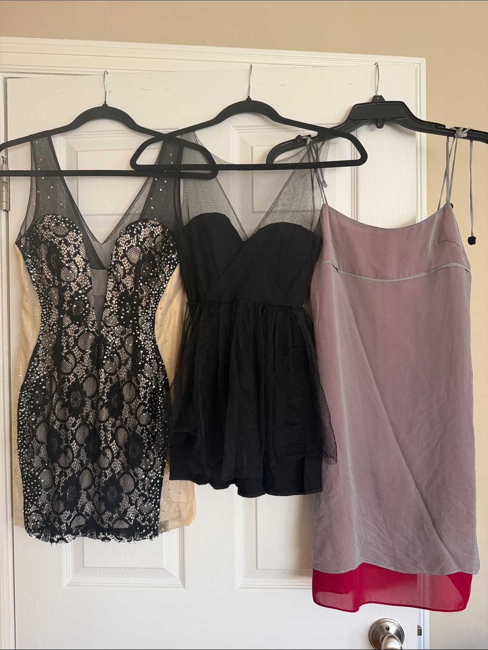 Black Mesh Strapless Party Dress